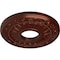 Ekena Millwork Nadia Ceiling Medallion (Fits Canopies up to 4 7/8"), 12 1/8"OD x 3 5/8"ID x 7/8"P, Antique Copper CM12NAACS - alternate 3
